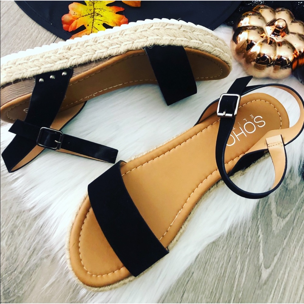 Black espadrilles